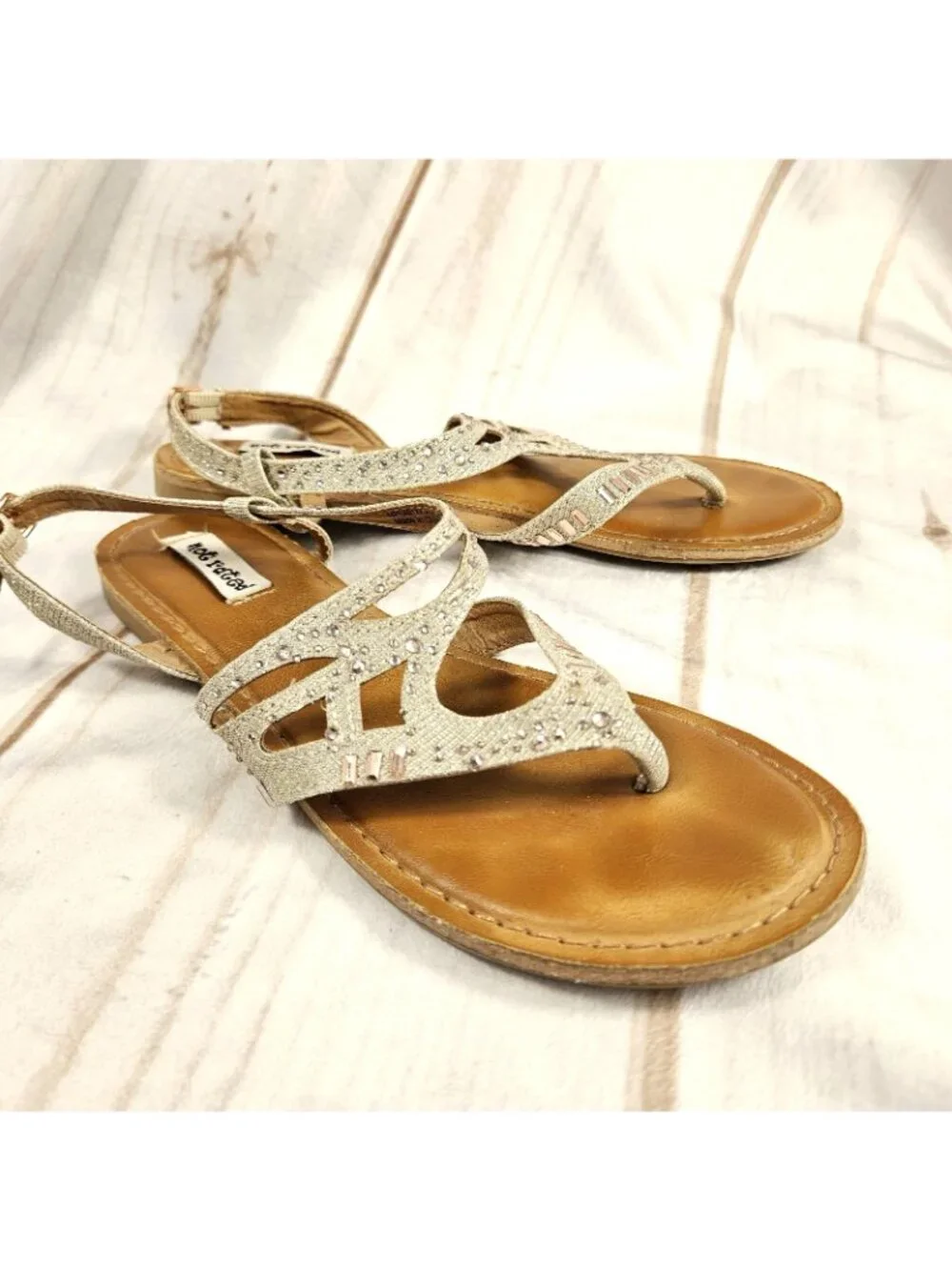 Girls Sandals Size 6.5 Not Rated Brentwood Youth Big Kid Sparkle Party Formal